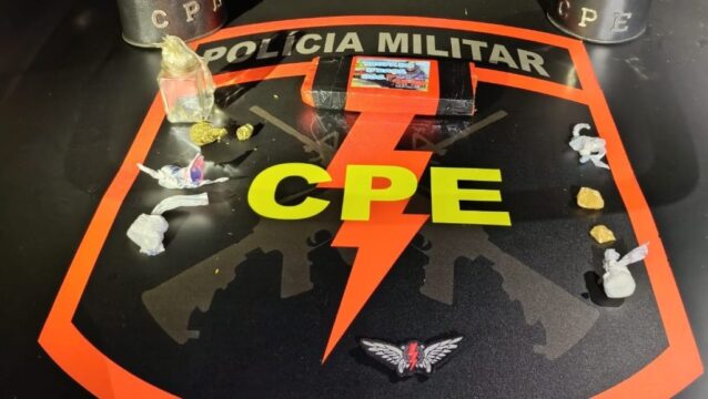 Ação conjunta da polícia prende dois suspeitos durante operação contra o tráfico de drogas em Pires do Rio