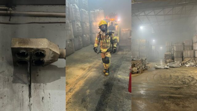 Incêndio em edificação comercial é controlado por funcionários em Araguari