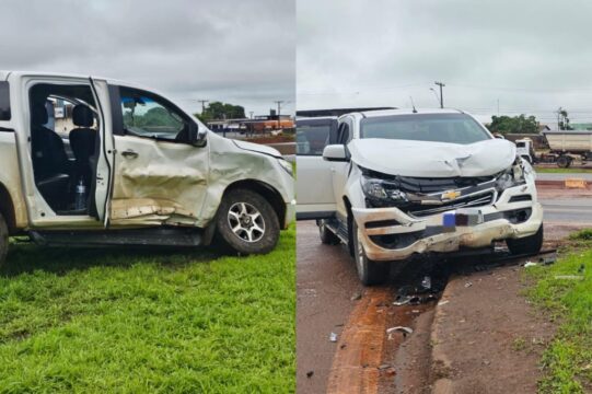 Duas mulheres ficam feridas em acidente entre duas caminhonetes na BR-050, em Catalão