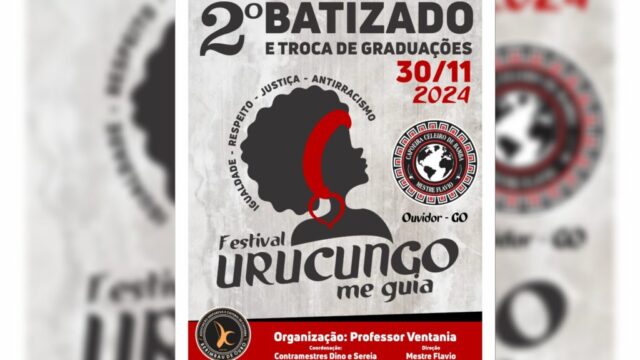Não percam! 2º Batizado e Troca de Graduações de Capoeira, neste sábado 30, em Ouvidor