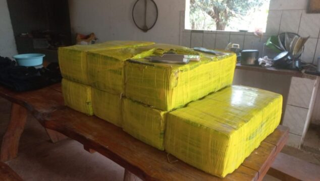 Cerca de 400 Kg de maconha são apreendidos em sítio no distrito de Tapuirama, em Uberlândia