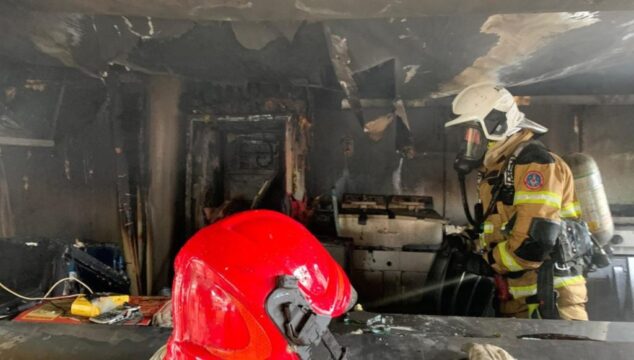 Curto-circuito em geladeiras pode ter causado incêndio em food truck no Bairro Osvaldo Rezende, em Uberlândia