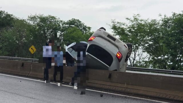Veículo capota na BR-050 em Araguari, MG, causando interdição parcial da via