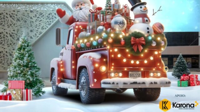 Papai Noel chega ao Catalão Shopping nesta sexta-feira, 15 de novembro, com uma grande celebração natalina