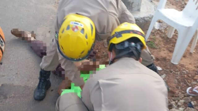 Homem de 55 anos fica ferido após queda de moto em Ipameri