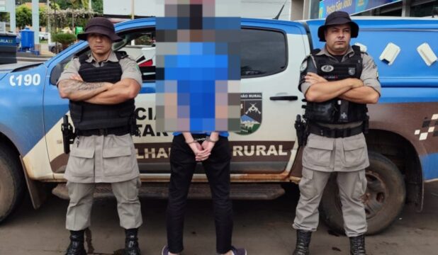 Equipe do Batalhão Rural de Catalão prende suspeito de roubo com mandado de prisão em aberto