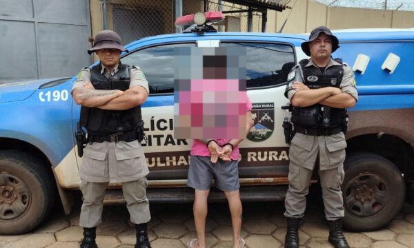 Batalhão Rural de Catalão prende homem com mandado de prisão por ameaça e vias de fato