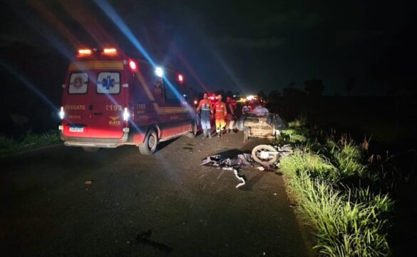 Acidente de trânsito deixa uma vítima fatal e dois feridos em Uberlândia