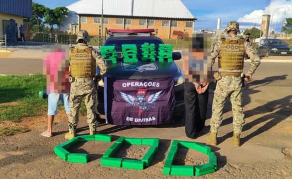 Operação do Comando de Divisas apreende 100 kg de maconha e prende duas pessoas em Goiás