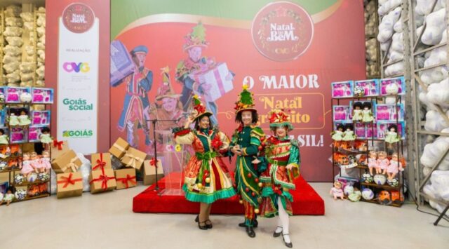 Goiás Social: 53,6% dos municípios goianos já retiraram brinquedos do Natal do Bem 2024