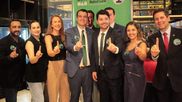 Chapa 1 celebra unidade e compromisso com Thadeu Aguiar e Rafael Lara no encerramento da campanha para as eleições da OAB em Catalão