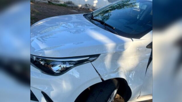 Acidente entre carro e moto deixa condutora ferida em Pires do Rio