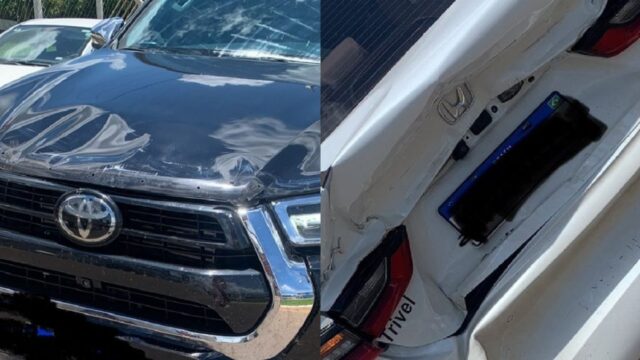 Acidente em avenida de Catalão envolve três veículos; motorista foge sem prestar socorro