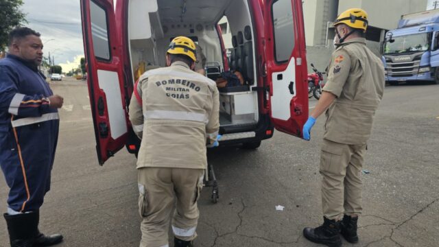 Motociclista fica ferido em acidente no bairro Santa Cruz, em Catalão