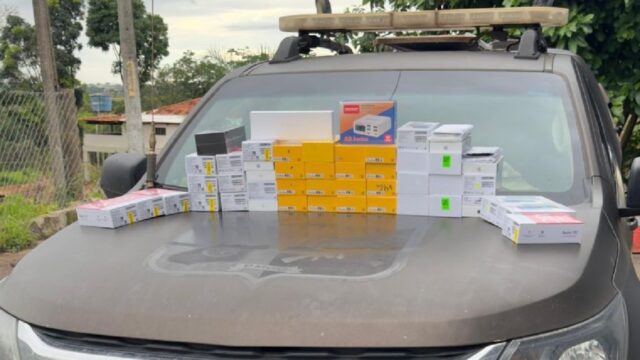 COD apreende R$ 60 mil em celulares importados ilegalmente em ônibus em Catalão