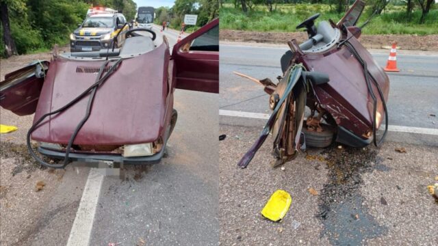 Tragédia na BR-153: colisão mata duas crianças e deixa pai gravemente ferido em Santa Tereza de Goiás