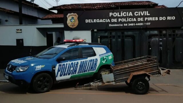 Carretinha furtada é localizada em oficina no Jardim Goiás I, em Pires do Rio