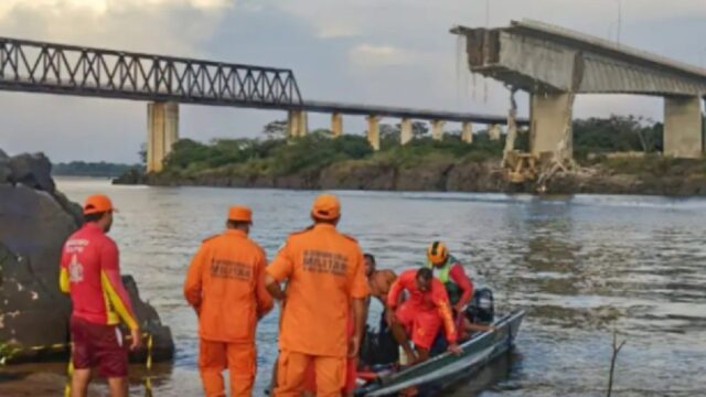 Oito pessoas estão desaparecidas após ponte desabar entre Maranhão e Tocantins