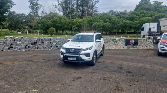 Com participação da PMGO, operação integrada apreende 3,2 toneladas de cocaína no interior de São Paulo