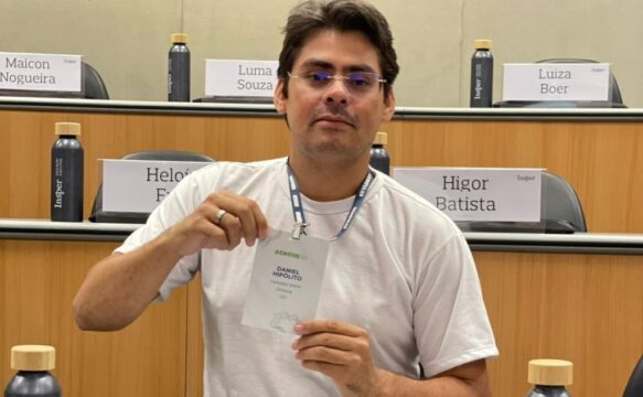 Vereador eleito de Orizona, Daniel Hipólito, participa de curso de formação do RenovaBR em São Paulo