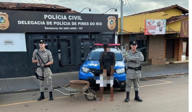Homem é preso por furto de roda de caminhão em Pires do Rio