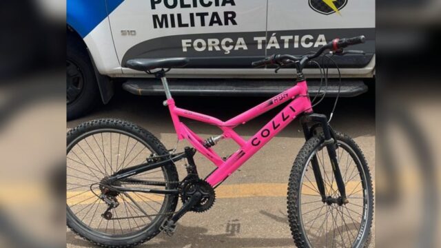 Bicicleta furtada é recuperada e suspeito é identificado em Catalão