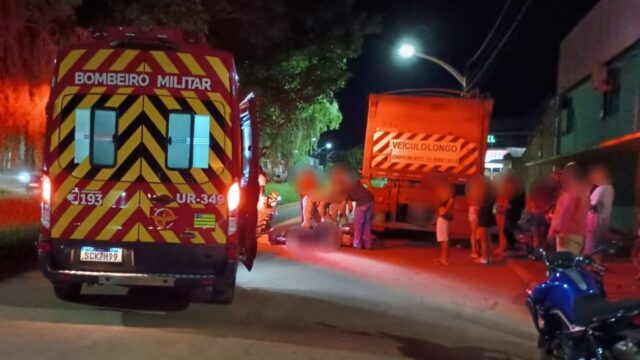 Motociclista fica ferido após bater na traseira de carreta estacionada em Catalão