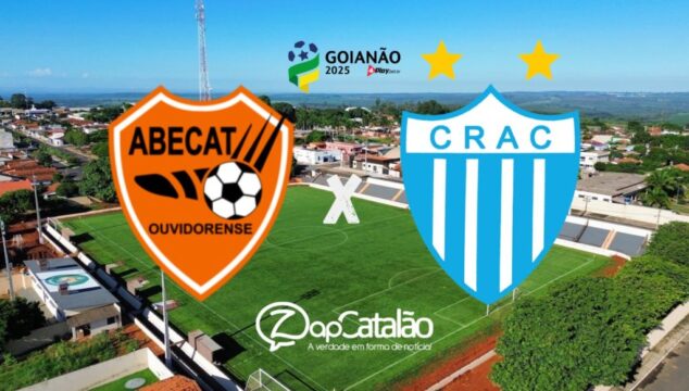 Primeiro clássico da história entre Abecat Ouvidorense e Crac acontece hoje (26), no Goianão 2025