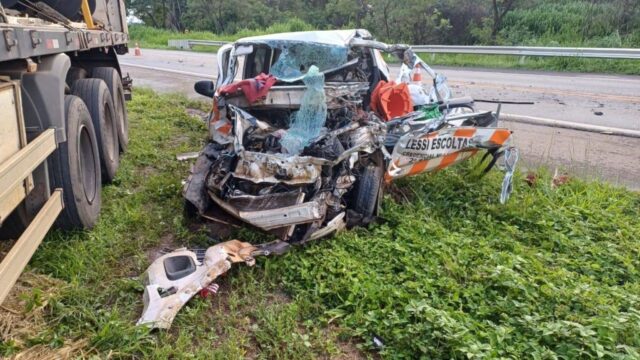 Motorista de escolta morre em acidente na BR-414, em Cocalzinho