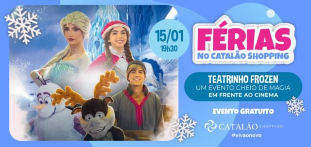 Catalão Shopping recebe teatrinho “Frozen - Aventura Congelante” para encantar as crianças