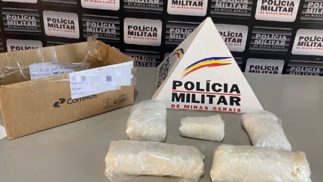 Homem é preso em Monte Carmelo ao receber 1,1 kg de cocaína pelos Correios