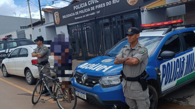 Homem é preso após furtar bicicleta em Pires do Rio