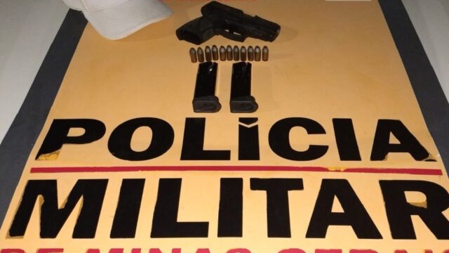 Polícia Militar Rodoviária prende homem por porte ilegal de arma de fogo em Araguari