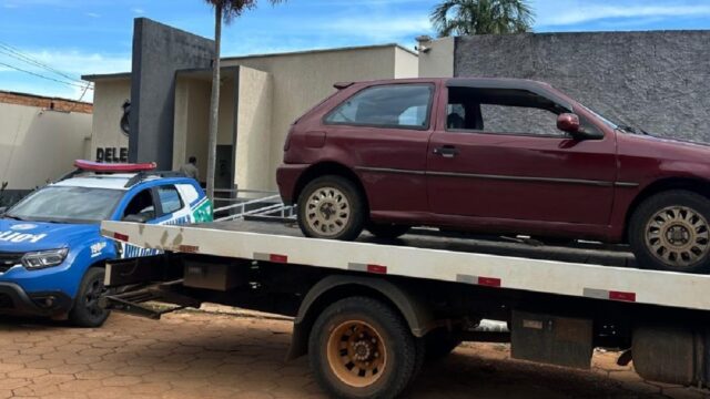 Polícia Militar recupera veículo furtado em Orizona