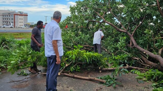 Prefeito Velomar acompanha ações emergenciais para recuperar áreas atingidas por temporal em Catalão