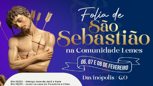 Folia de São Sebastião movimenta a Comunidade Lemes em Davinópolis de 6 a 8 de fevereiro