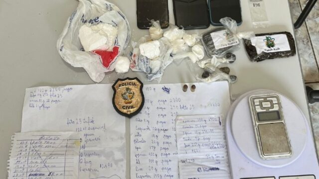 Polícia Civil apreende drogas avaliadas em R$ 30 mil e prende jovem em flagrante em Pires do Rio