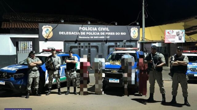 Polícia prende traficantes, recaptura foragido da Justiça e apreende arma de fogo em operação em Vianópolis