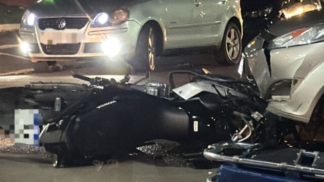 Motociclista fica ferido após colisão com carro em Goiandira