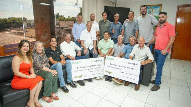 Prefeitura de Catalão recebe doação de R$ 260 mil da HPE para fundos municipais