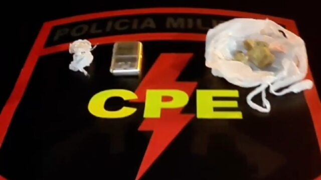 Polícia Militar prende suspeito de tráfico de drogas em Corumbaíba
