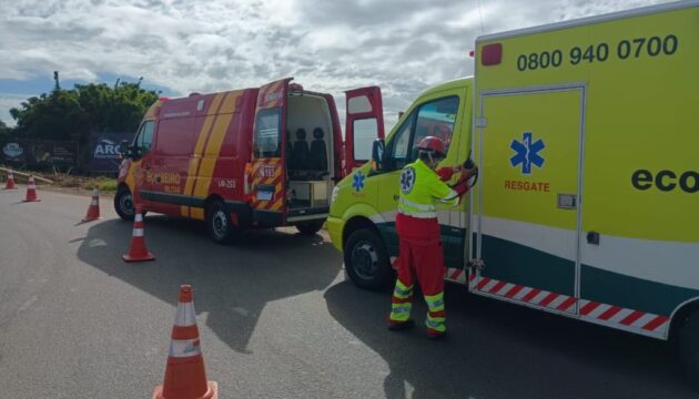 Motociclista sofre acidente na BR-050 e é encaminhada para hospital em Catalão