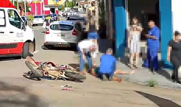 Colisão entre duas motos deixa feridos no Bairro São João, em Catalão