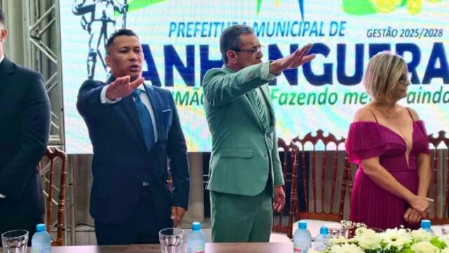 Prefeito reeleito Marcelo Paiva e vice Flávio Pereira tomam posse em Anhanguera, Goiás