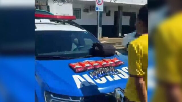 Ladrão de café e chocolate é detido por funcionários de mercado em Caldas Novas