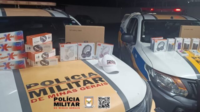 Homem é preso por descaminho e tem R$ 28 mil em produtos apreendidos na MG-223, em Araguari