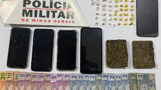 PM prende suspeito e apreende dois menores por furto e tráfico de drogas em Araguari