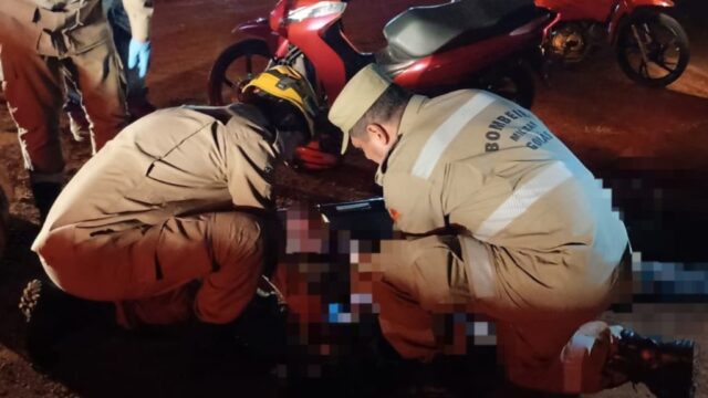 Homem fica ferido após cair de moto em Catalão