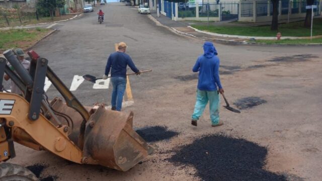 Prefeitura de Goiandira intensifica operação tapa-buracos e acelera recuperação das vias