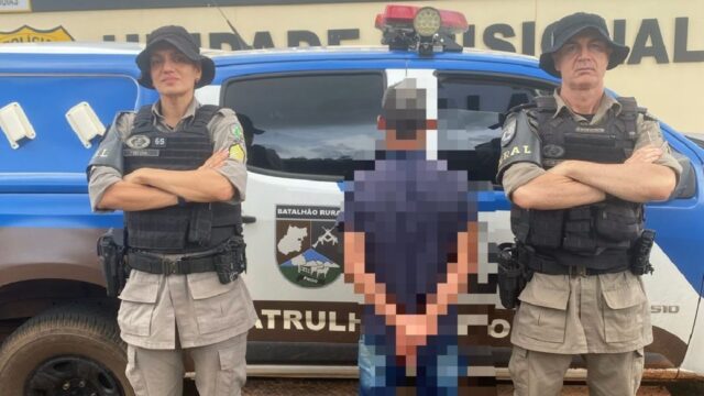 Foragido da justiça é recapturado durante abordagem na zona rural de Goiandira